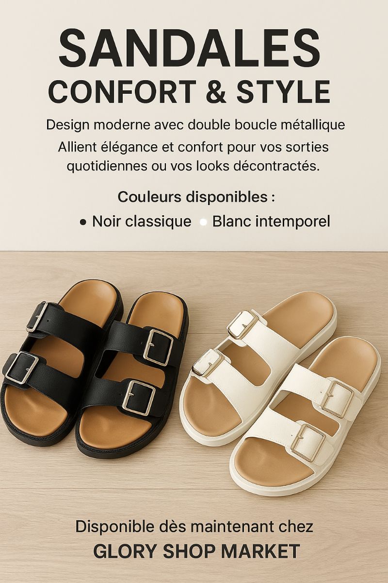 Sandales confortables et style 